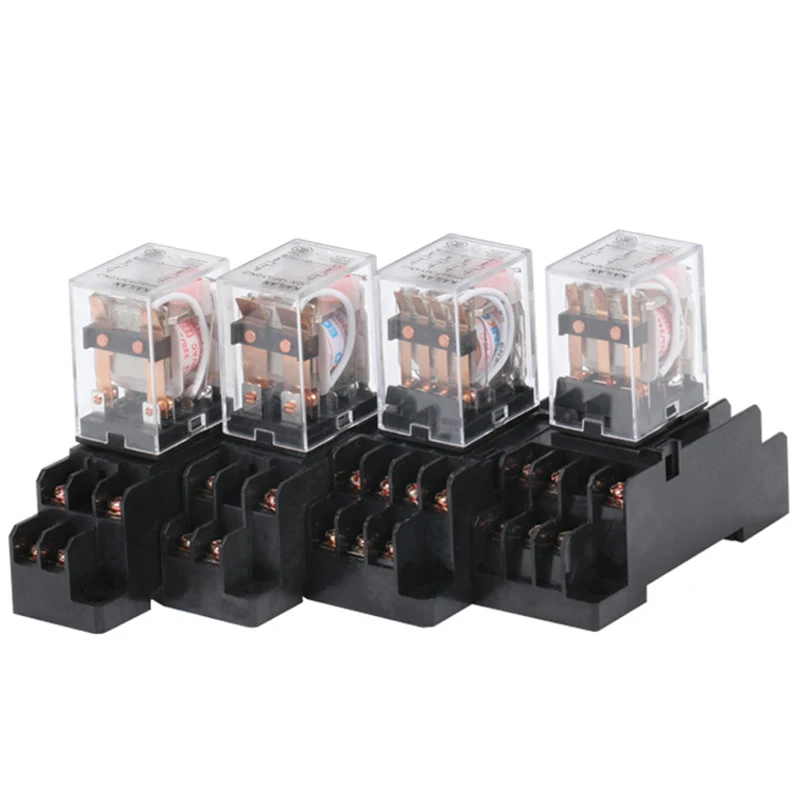 

DC 12V 24V AC 110V 380V Coil Electromagnetic Power Relay Mini Relay Silver Alloy