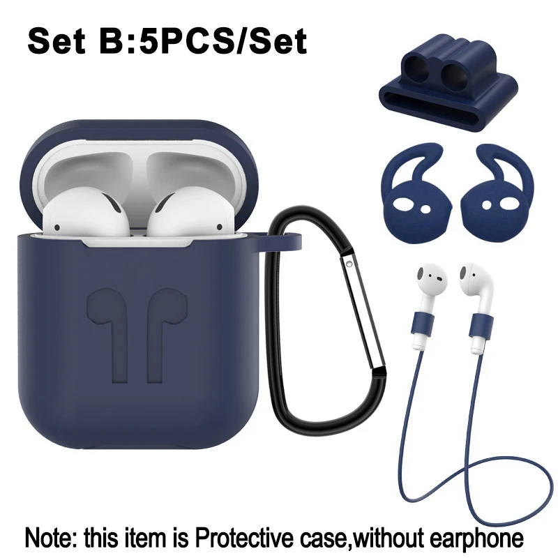 2/5PSC Довольно милый чехол для airpod 1 2 шкуры противоударный Apple Airpods