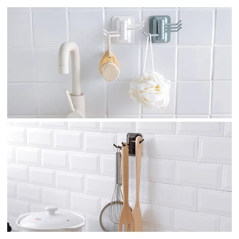 Левый и правый регулируемый крючок минималистичный настенный держатель для