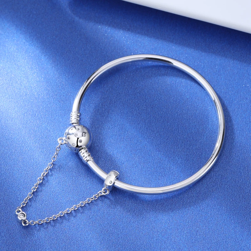 

NEW 100% 925 Sterling Silver Fit Limited Edition Moments True Bangle Fit Women Send Girl Bracelet DIY Jewelry Gift