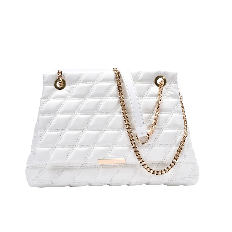 

Lattice Large Tote bag 2020 New High-quality PU Leather Women's Designer Handbag High capacity Chain Shoulder Messenger Bag