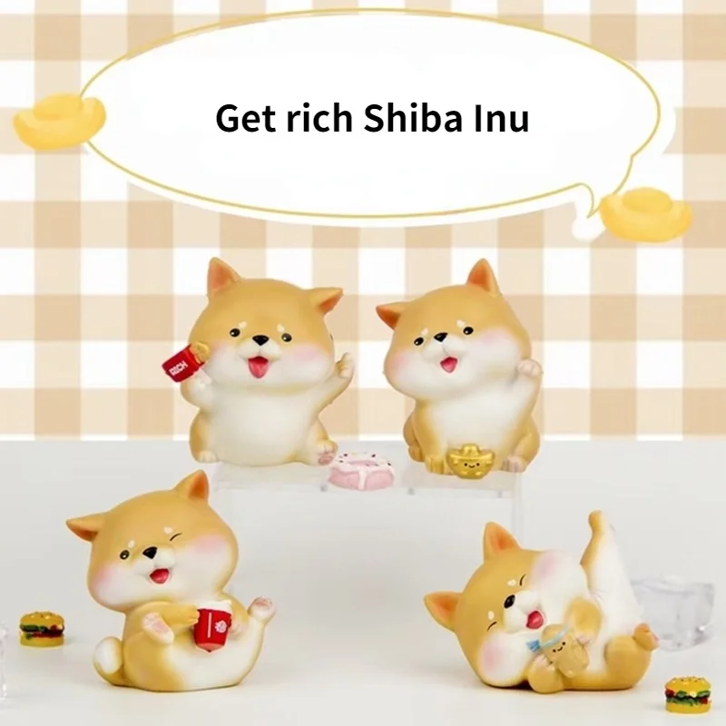 

Cute Lucky Little Shiba Inu Decoration Resin Crafts Car Decoration Car Decoration Baking Cake Decoration