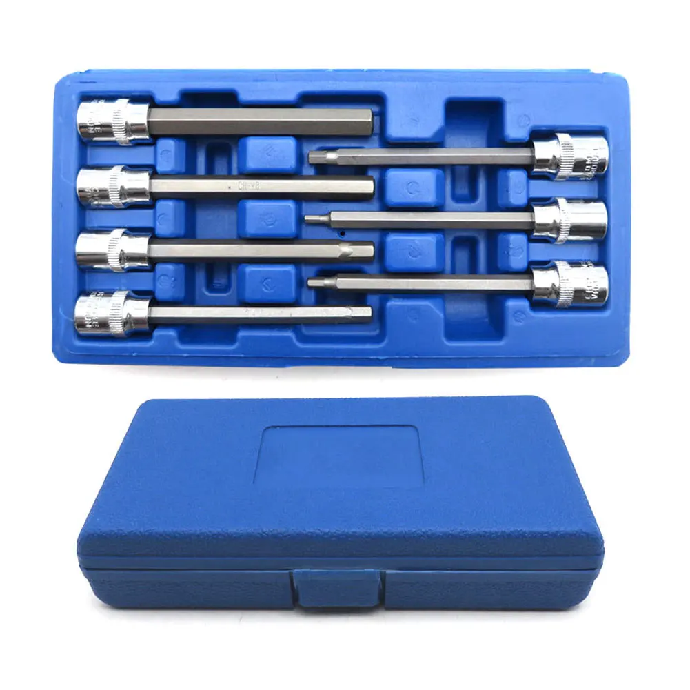 

10mm Quick Change Allen Key Socket 3/8inch Hex Shank Driver Bits Hex Bit Socket Set Extra Long Screwdriver Socket Hand Tool