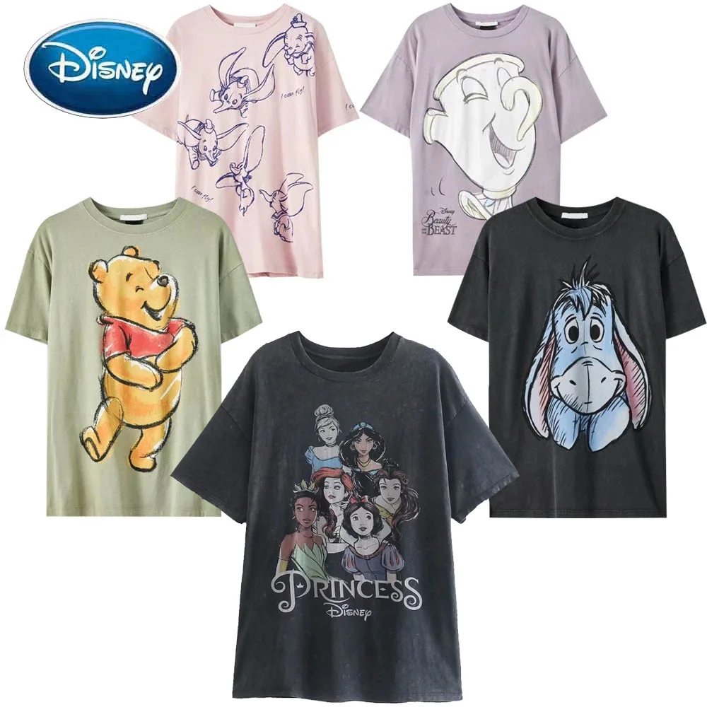 Футболка Диснея Микки Маус Винни Пух медведь Бэмби Питер Пэн Феи Дейзи Дак Дамбо