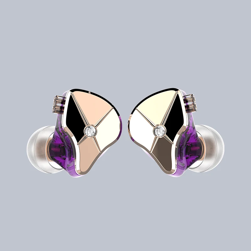 002Gold Purple TFZ/queen LTD, высококачественные наушники-вкладыши Hi-Fi, динамические наушники Hi-Fi бас гарнитура вкладыши с 2Pin кабелями, 24Ω 107dB - Цвет: 002Gold Purple