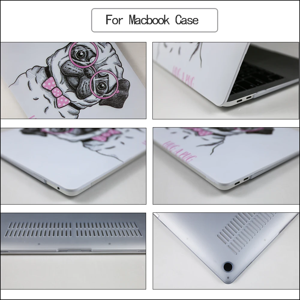 Чехол для ноутбука с 6D принтом чехол MacBook Air 13 Pro Retina 11 12 15 touch bar/ID 2019 Сменный +