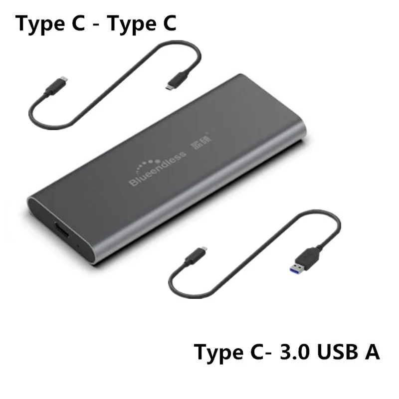 Blueendless SSD M2sata USB 3,0 Корпус HDD 2,5 'алюминиевый внешний корпус для жесткого диска USB корпус для жесткого диска коробка Extermo& 30 - Цвет: M280C-A.C-C