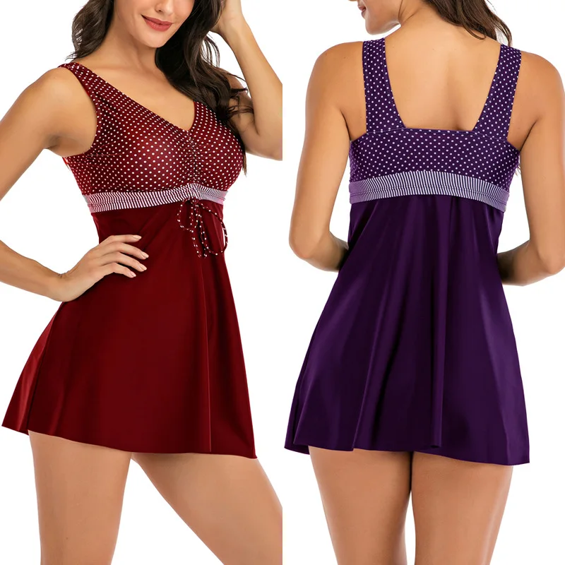 2021 юбка купальники для женщин Большие размеры комплект из двух предметов