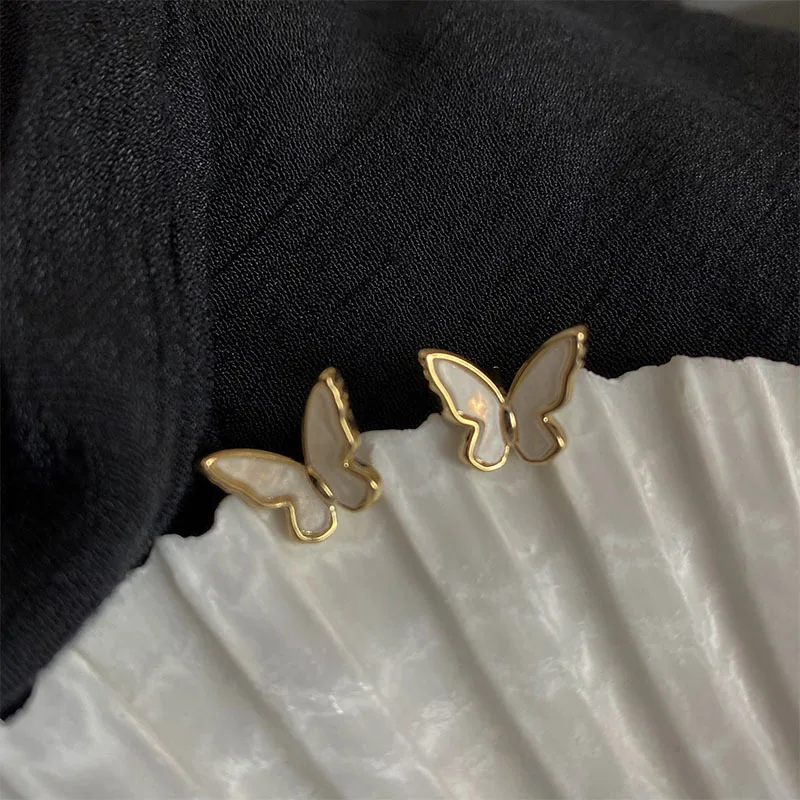 

2020 New Women's Earrings Delicate Sweet Lovely Butterfly Earrings for Women Bijoux Korean boucle Jewelry Girl Gifts Wholesale