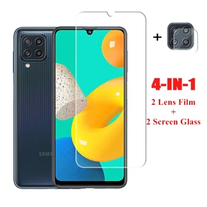 full glue tempered glass for samsung galaxy m32 glass for samsung galaxy a72 a32 a52 a12 screen protector protective phone film free global shipping