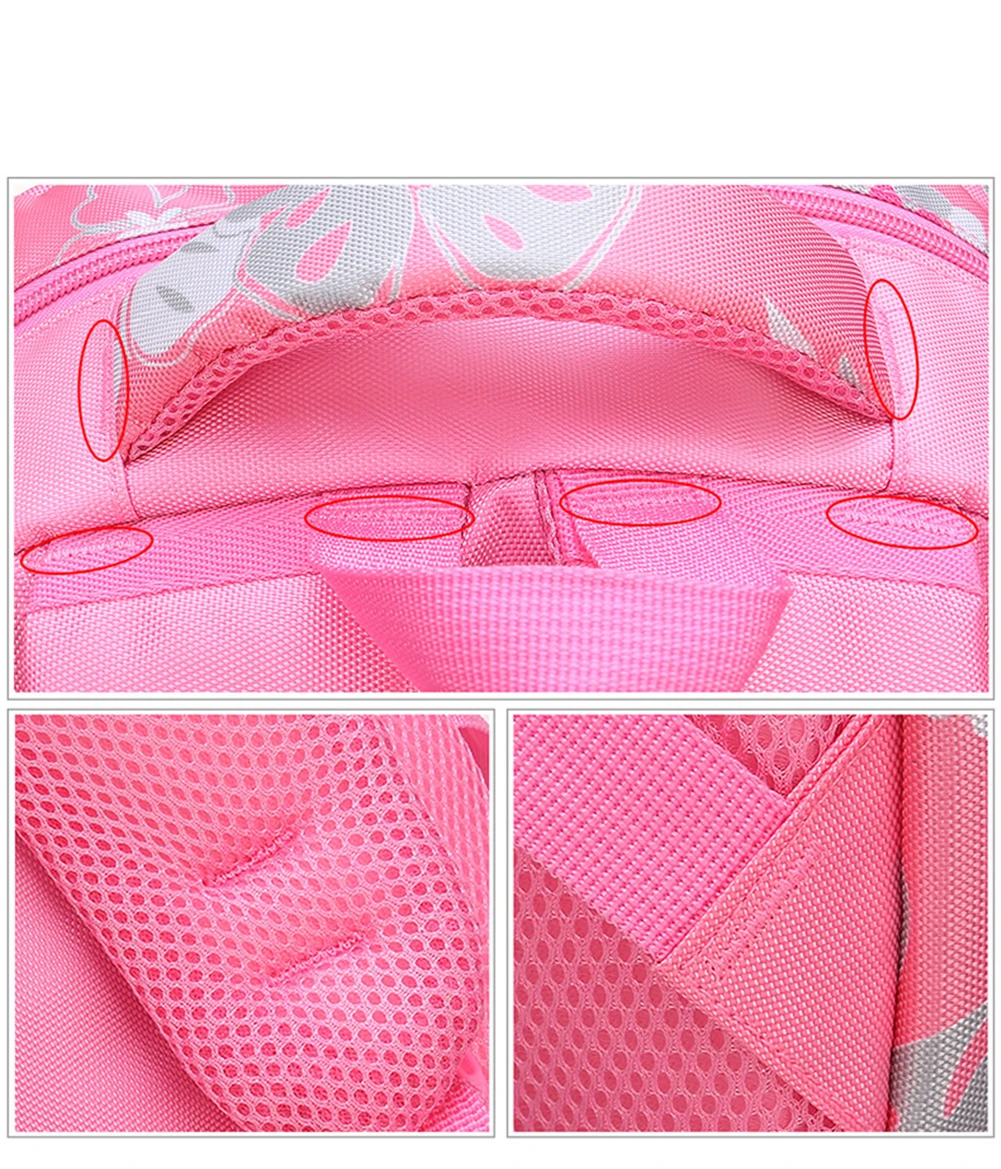 

Girls Backpacks for Elementary Cute Floral Prints School Bag Kids Primary Bookbags Mochilas