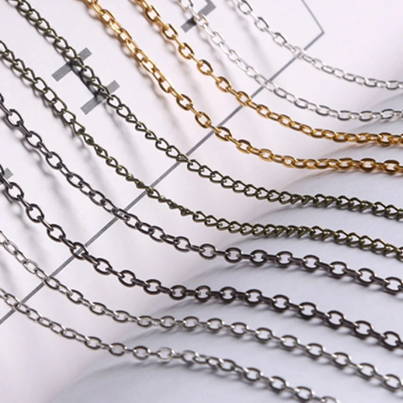 Кабель сделай сам длиной 5 метров звено о цепи оптом для браслетов ожерелий серег