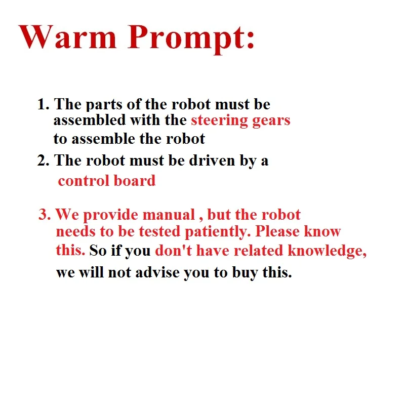 DOIT 18 гуманоид DOF vivi Robot Plen2 пластиковая рамка для Arduino 3D Plen 2 с открытым исходным
