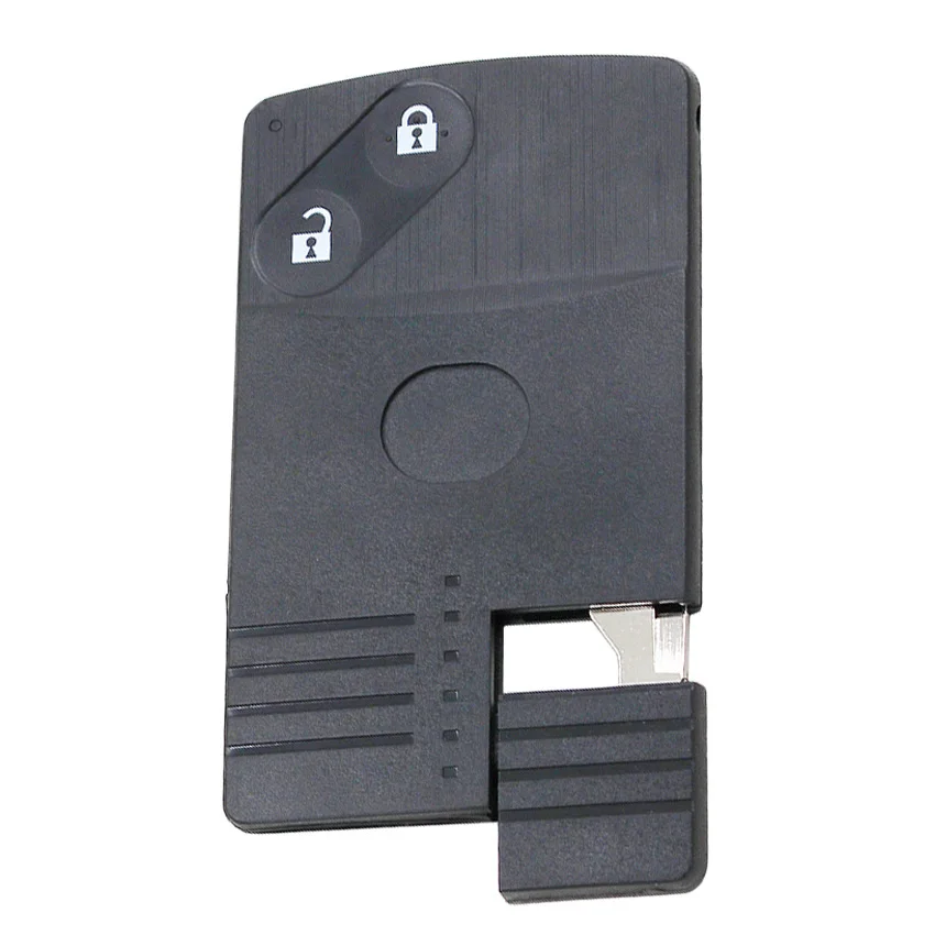 2 кнопки смарт-карта дистанционный ключ без ключа чехол брелок Необрезанный для