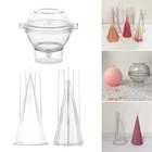 1 шт., пластиковая прозрачная Шестигранная форма для свечей