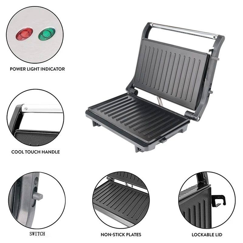 

Multifunctional Heating Electric Baking Pan Steak Machine Panini Machine EU Plug