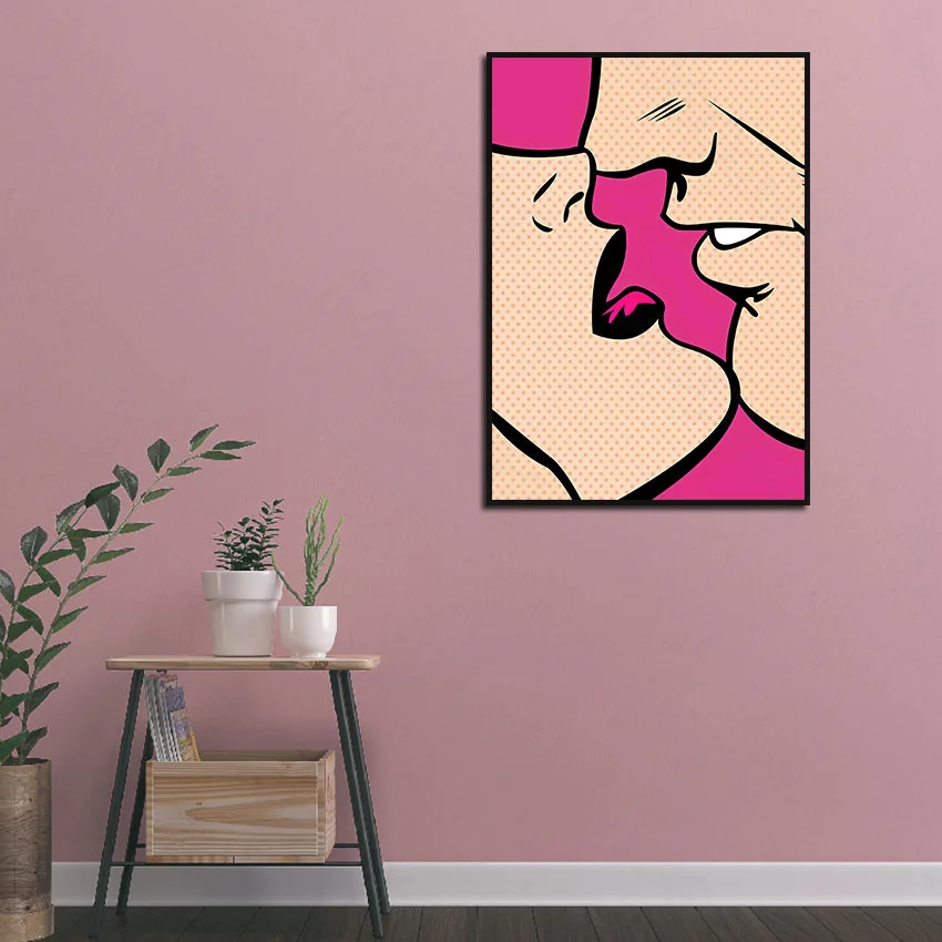 

One Piece Abstract Posters Prints Artistic Painting Romantic Style Canvas Decoration Wall Picture for Living Room and Bedroom