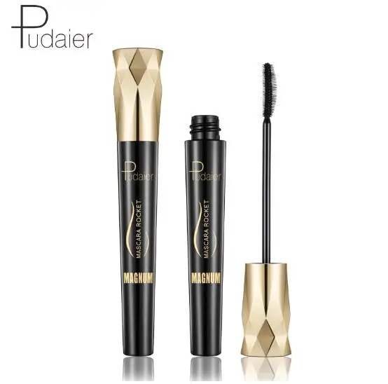 Водостойкая тушь для ресниц Pudaier объемная густая наращивания Черная 4d из