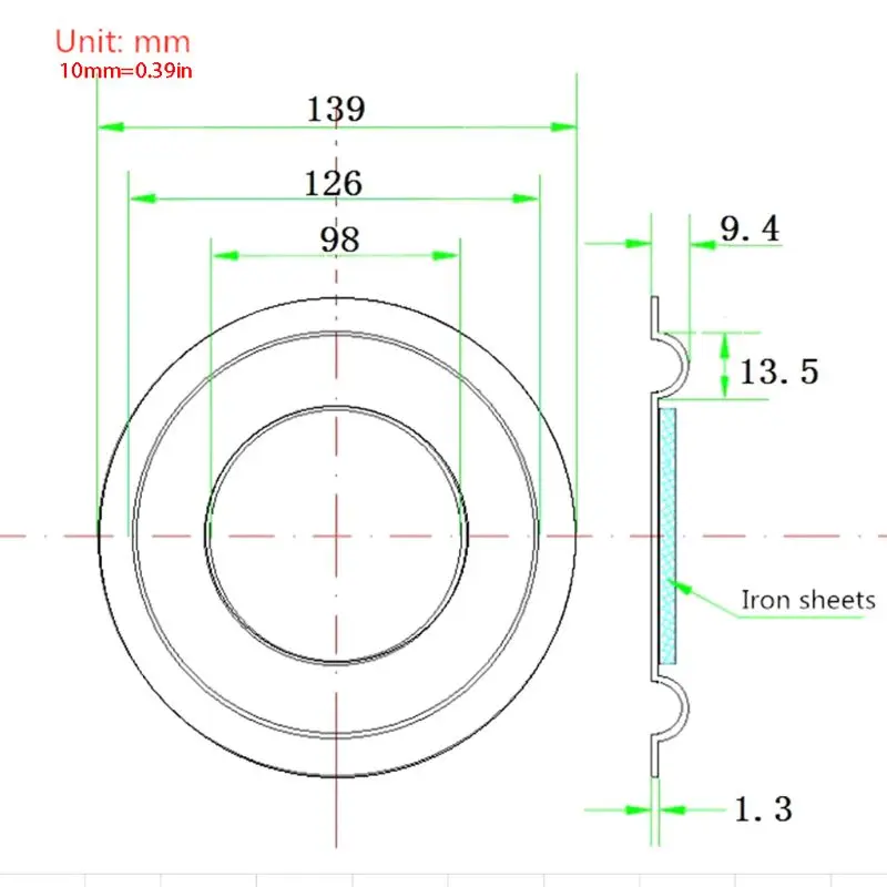 

2PCS 75/90/92/139mm Bass Diaphragm Vibration Membrane Passive Radiator Speaker Repair Parts DIY Home Theater Accessories