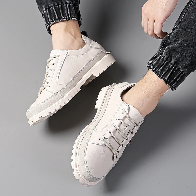 2022 мужские кроссовки из натуральной кожи для отдыха Прогулочная обувь Мужская