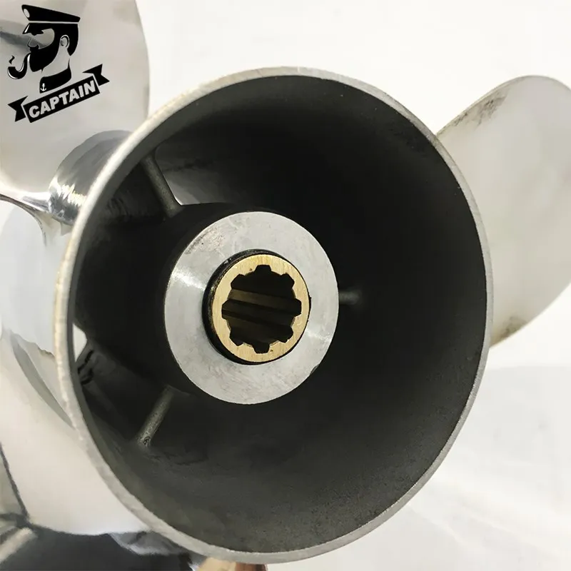 Подвесные двигатели Captain Propeller 9 1/4x9 для Yamaha HP 15HP F15C F15 F20 нержавеющая сталь 8 зубьев