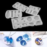 water drop handmade silicone casting mold for diy crystal epoxy resin jewelry step field island pendant silicone mold supplies