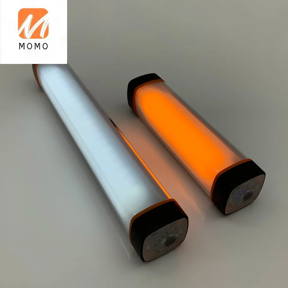 Economici X5 Outdoor Tube Waterproof IP65 Tent Decorative Yellow Red Blue White Light Rechargeable 18650 Battery LED Camping Lantern