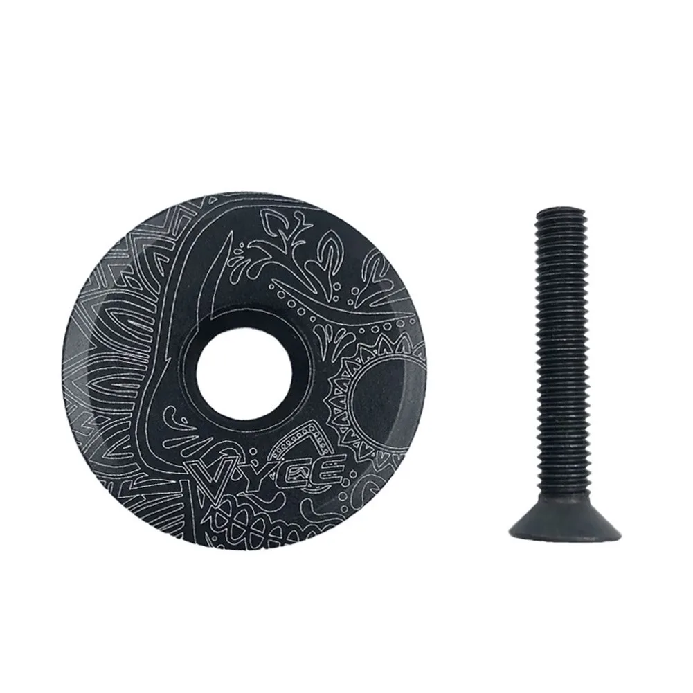 

VYCE Unmarked Bicycle Headset Carbon Top Cap Aluminum Alloy Bike Stem 28.6mm
