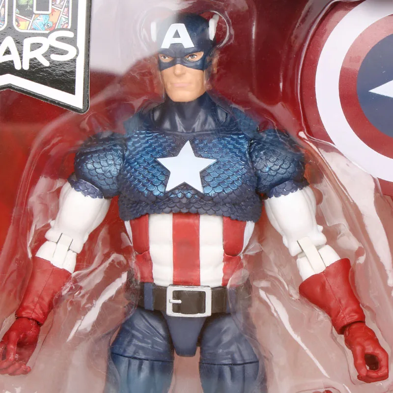 17 см Marvel Comics 80th anniversary Legends Series винтажные комиксы Капитан Америка ПВХ фигурка коллекционная игрушка