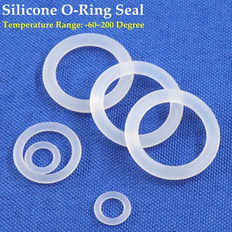 20pcs Wire Dia.1.5mm~3mm Food Grade Silicone Sealing O Ring High Temperature Resistance Aquarium Connector O-ring Seal Gasket - купить по