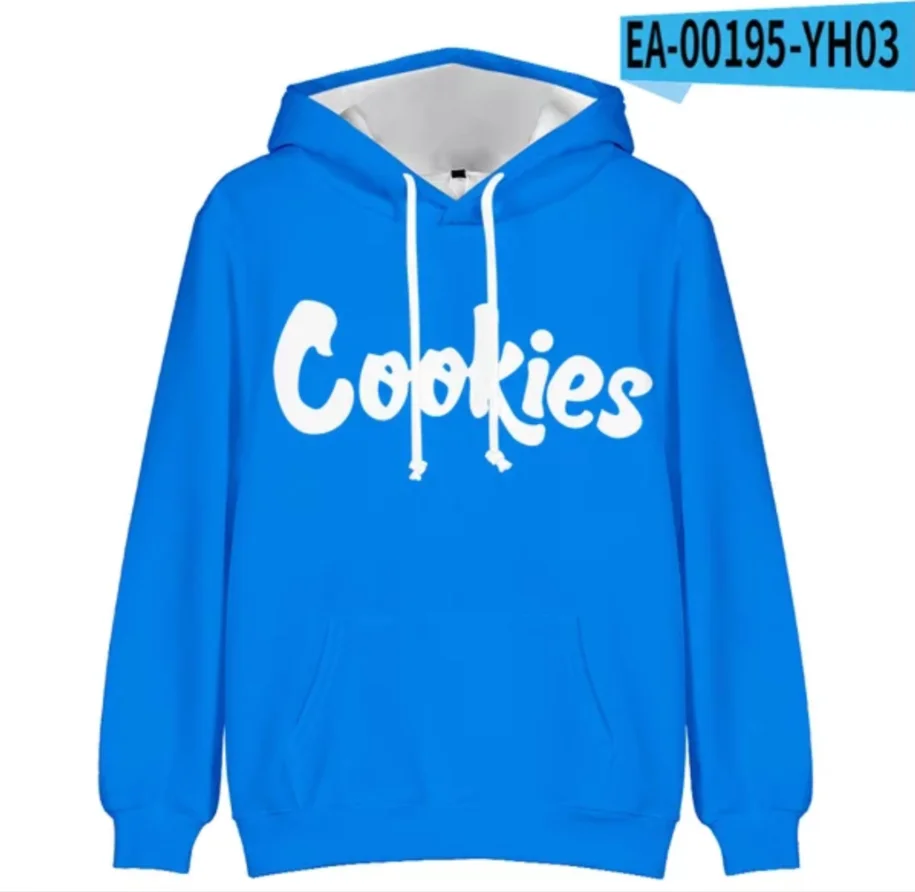 

Simple Style Men/women 3D Printed Hoodies COOKIES Casual Long Sleeve Street Wear Hooded Sweatshirt Fashion Kpop Boys/girls Tops