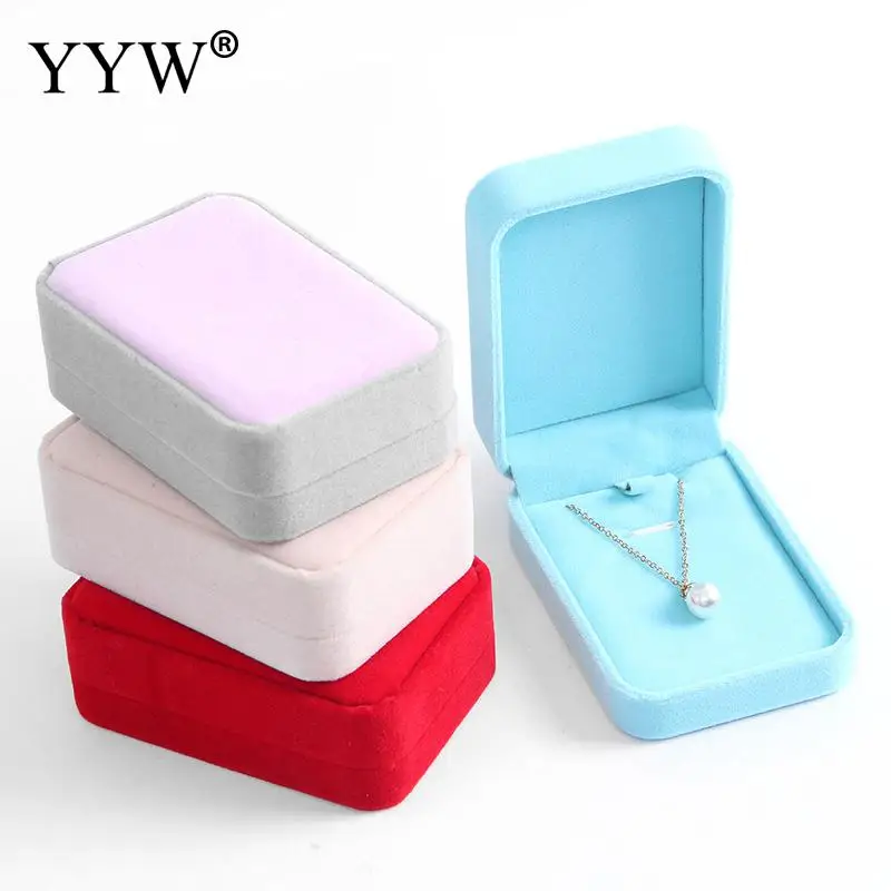 Бархатная коробка с подвеской бархатная Свадебная подвесками для ожерелья