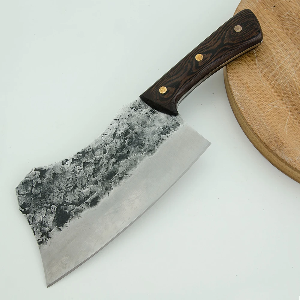 

Chef Kitchen Chopping Knife Full Tang Forged Chinese Butcher Cutlery Knife Camping Serbian Chef Knife Handmade Sliced Cleaver