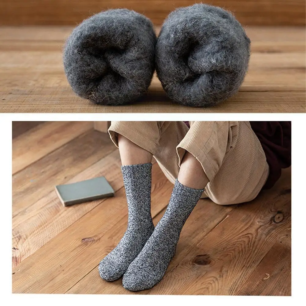 

Winter Men's Socks Super Thick Warm Color Antifreeze Socks Casual Resistant Quality Harajuku Cold Fashion High Wool S Z6e9