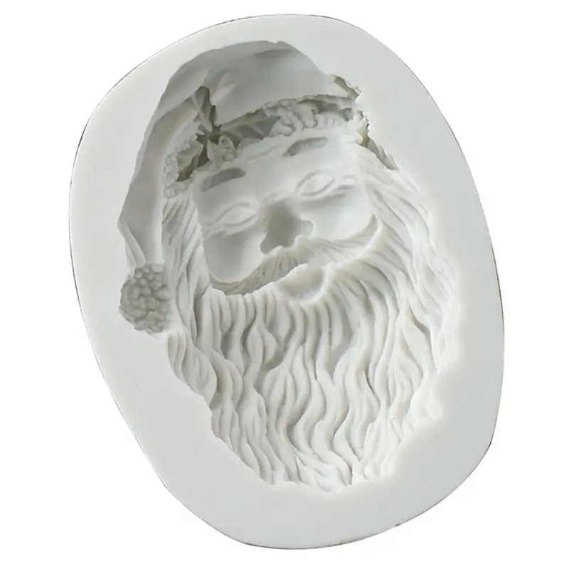

Christmas series Santa Claus Chocolate Mold sugar cake silicon mold baking appliances W0YD