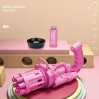 Новая пузырчатая машина Gatling с 8 отверстиями, автоматические пузырчатые Пистолеты для детей, электрическая пузырчатая машина Gatling для мыльной воды