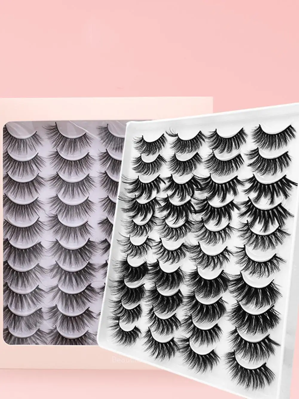 

20 Pair Faux Eyelashes Mink Eyelashes Thick Long Eye Beauty Lashes Tools Wispy Makeup Extension B0L8