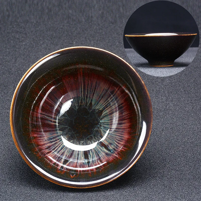 Оригинальная керамическая чашка для чая со льдом и трещиной глазурью Офисная