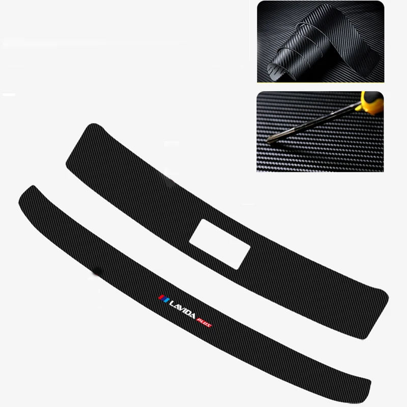 

Car trunk door sill plate rear bumper guard plate protection sticker For Skoda SUPERB Auto Accessories