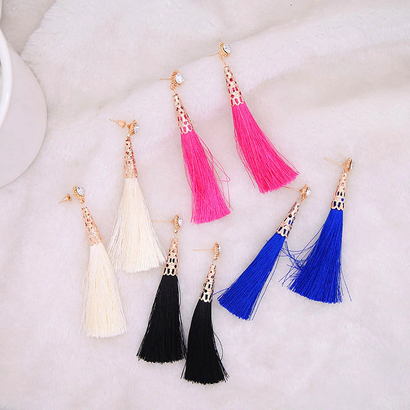 Женские длинные серьги-подвески CARTER LISA свадебные висячие серьги с кристаллами 4