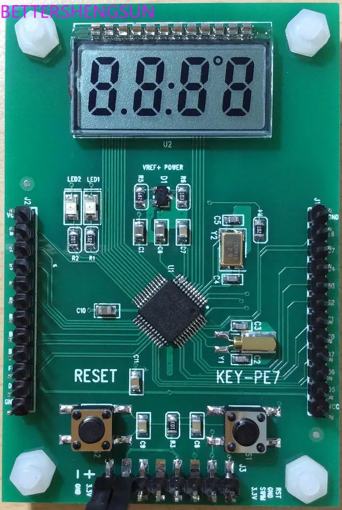 

STM8L152 board, STM8L learning board, ST board, segment LCD display low power consumption