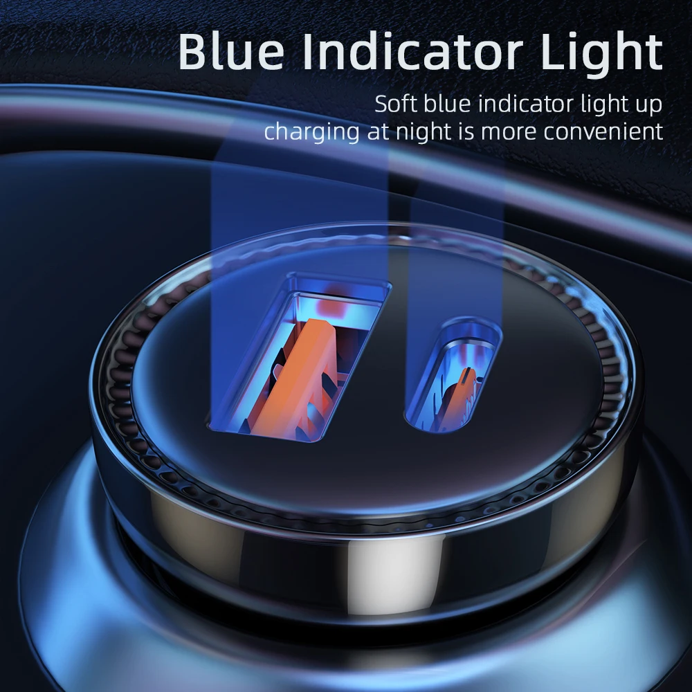 essager usb car charger usb type c quick charge qc 3 0 qc3 0 for iphone 12 pro max xiaomi fast charging charger for phone in car free global shipping