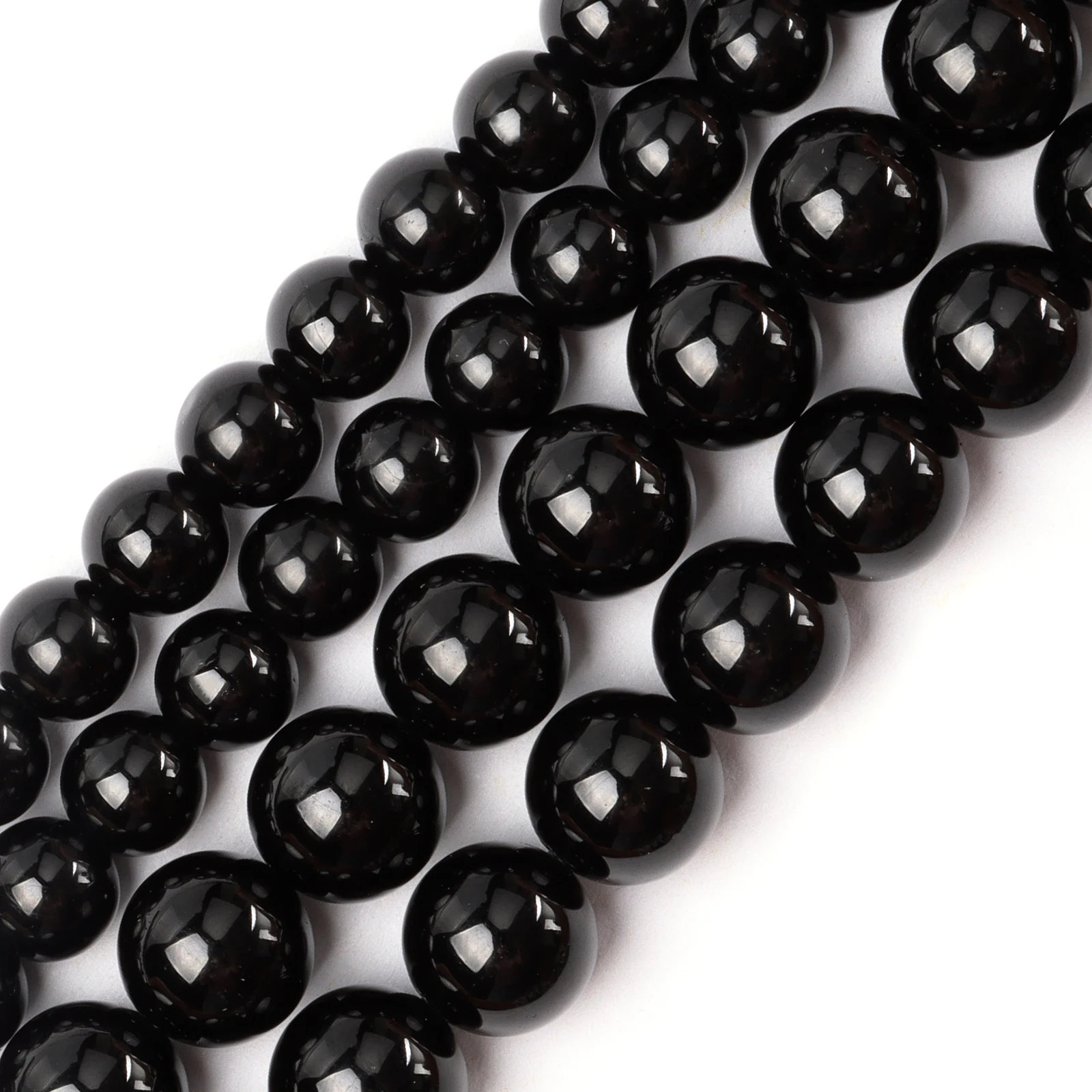 

Natural Round Gemstone Obsidian Beads Loose Smooth Beads Jewelry for Making DIY Jewelry Bracelet Accessories
