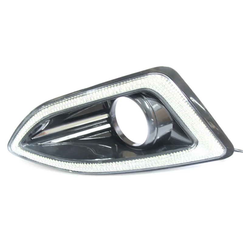 

2pcs For Ford Edge 2015-2016 6000K White Light LED Daytime Driving Running Light DRL Car Fog Lamp