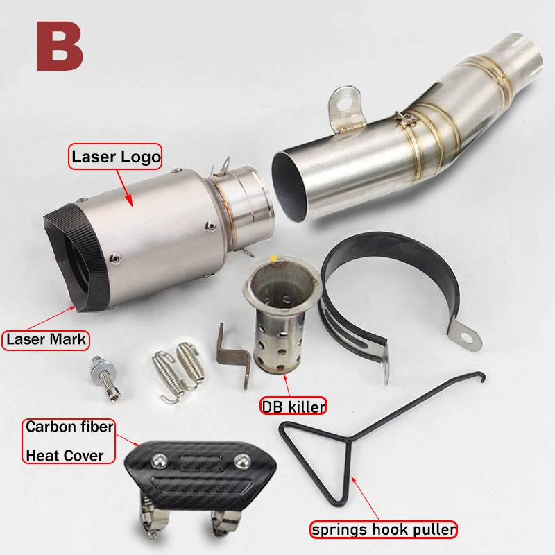 Выхлопная система для мотоцикла R6, слипоны YZF R6, выхлопная труба, перегородка, средняя соединительная трубка для Yamaha YZF R6 2006-2019