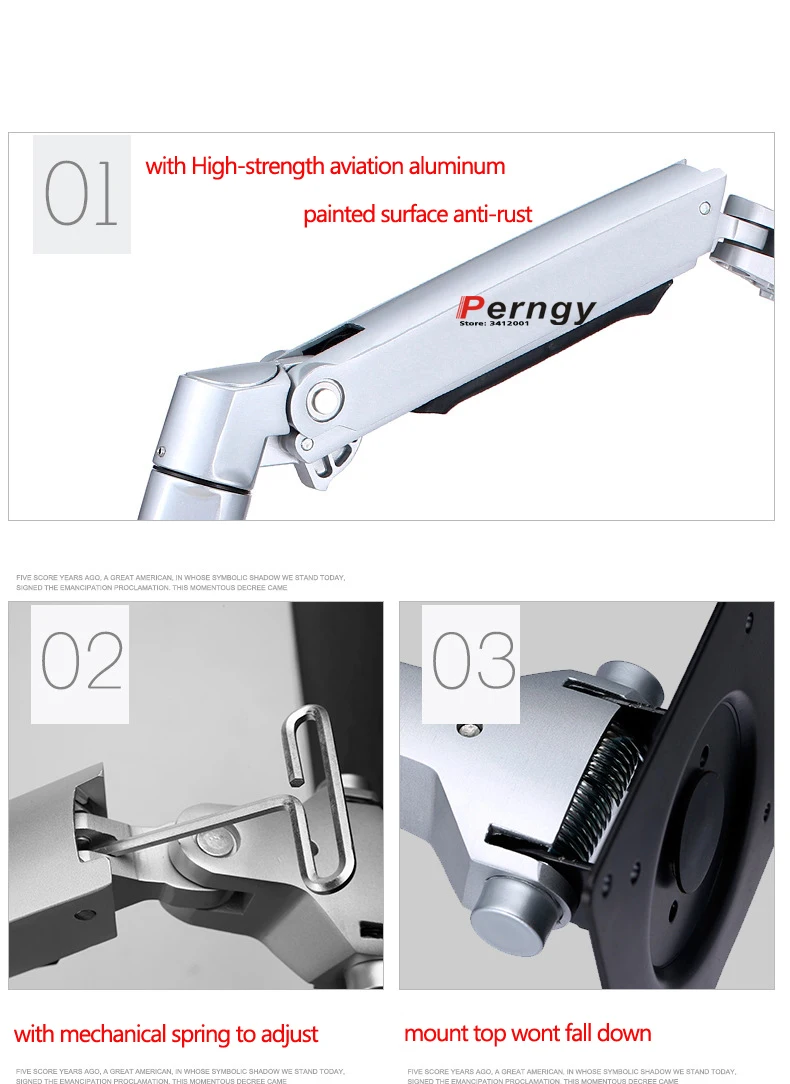 Настольная подставка для двух мониторов DL 9013LP 3 складных рычага 15 32 дюйма + до 17