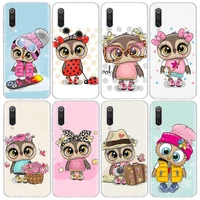 cute owl hearts lover christmas phone case for xiaomi mi 12 pro 12x 11t 10t 9t 11i 11 ultra 10 lite 5g 9 8 6x 5x capa coque fund