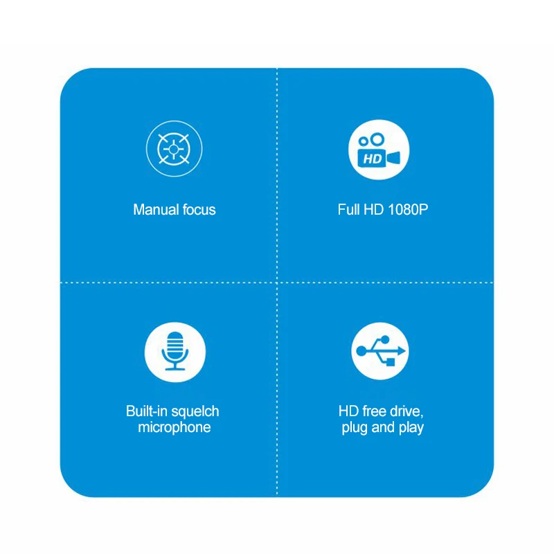 

V14 Webcam 1080P Full HD Web Camera With Built-in Microphone USB Plug Web Cam For PC Computer Mac Laptop Desktop YouTube Skype