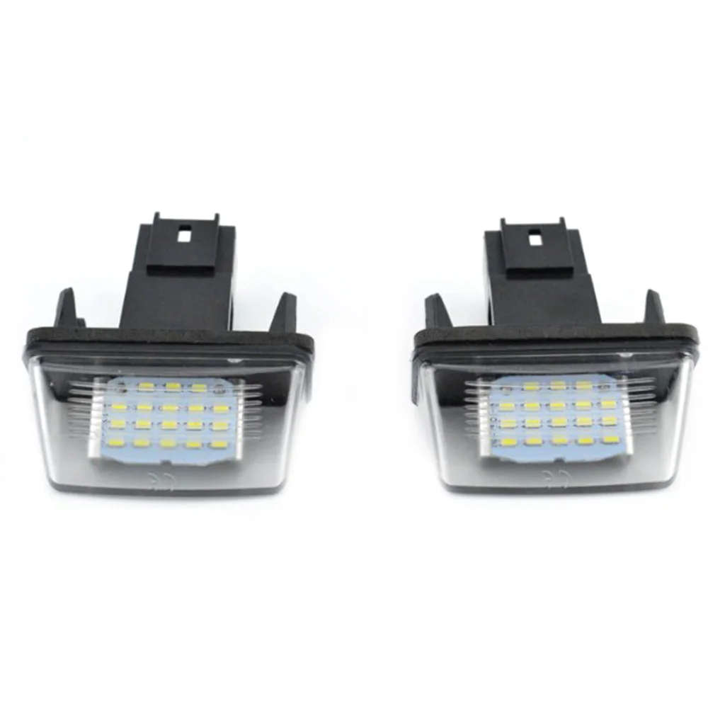 

2pcs LED License Number Plate Lights Lamp For Peugeot 206/207/307/308 Citroen C3-C6 High Quality Car License Plate Lights