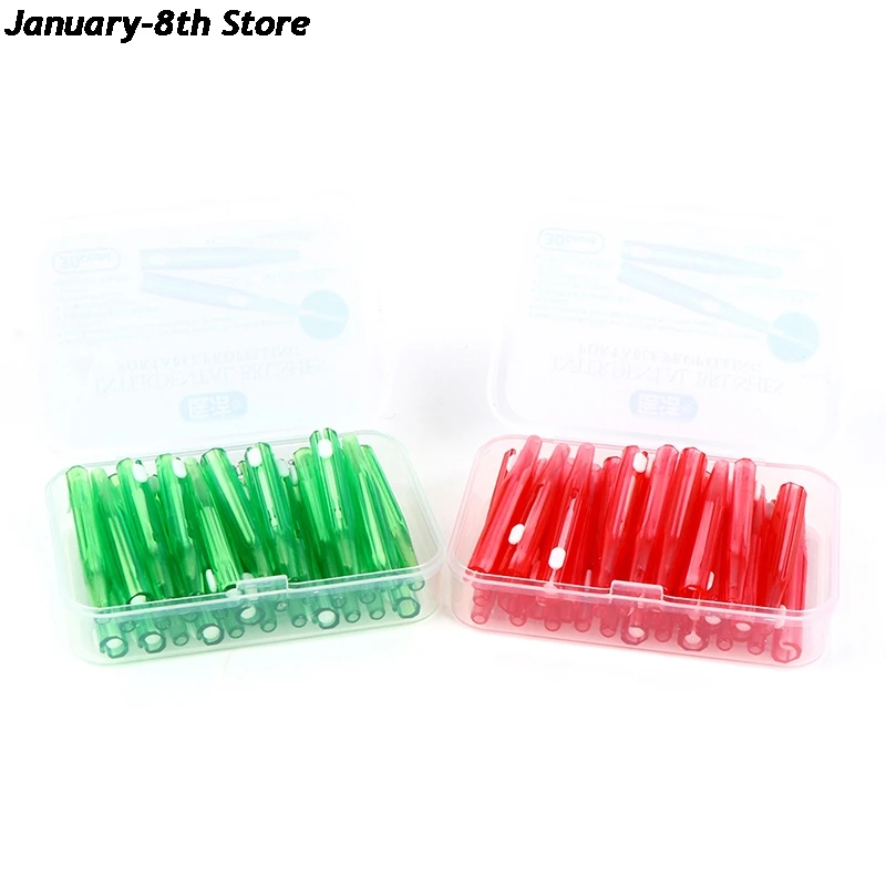 

30pcs/box Interdental Brush Cleaning Between Teeth Oral Care Toothpick Dental Tool Floss Orthodontic I Shape Tooth Brush